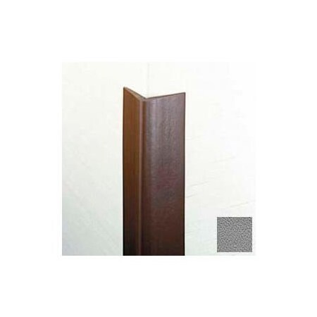 Pawling Flexible Vinyl Corner Guard, 1-3/4" Wings, 1/4" Radius, 4'H, Gray, Heavy Duty Flexible Vinyl CG-9-4-5